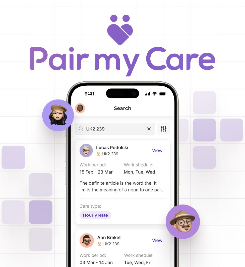 Fast MVP Design and Development for Pair my Care